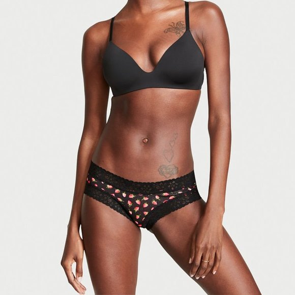 VS Strawberries Lace Waist Cotton Cheeky Panty NWT - Picture 5 of 14